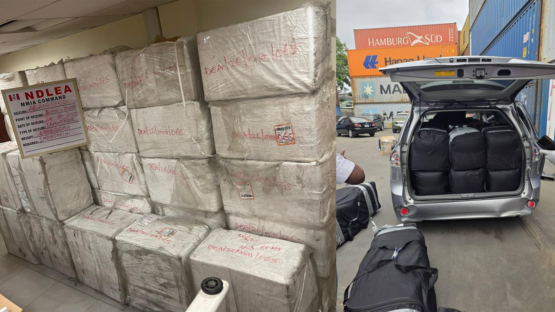 NDLEA Uncovers New Drug Smuggling Methods at Lagos Ports
